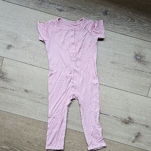 Kyte Baby Shirtsleeve Romper In Light Pink